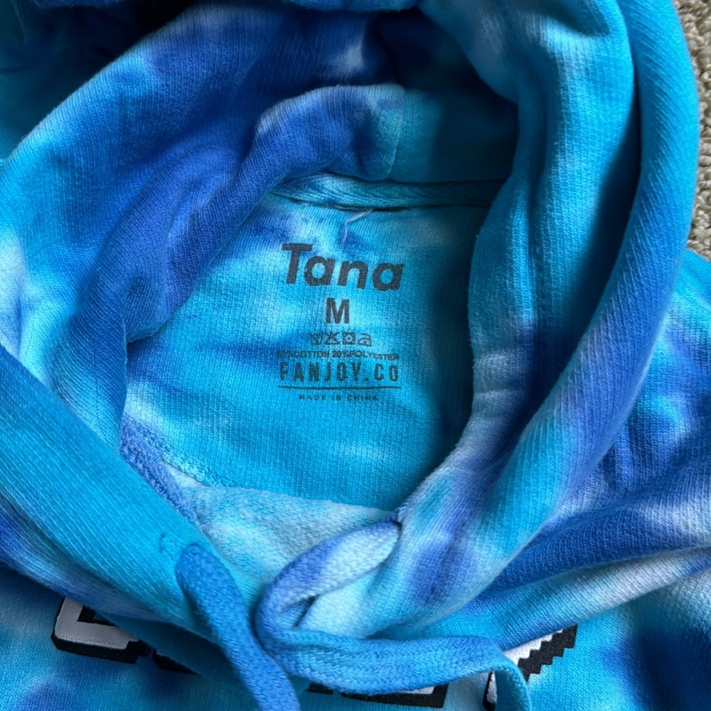 Dizzy Tana Mongeau Tie Dye Blue Hoodie - Picture 3 of 3